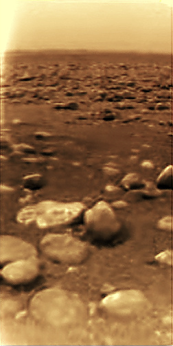 Superficie de Titán, por Huygens