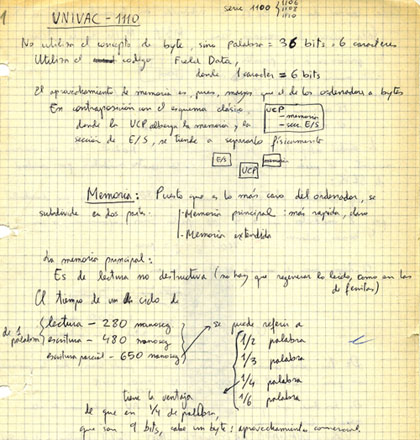 UNIVAC, apuntes