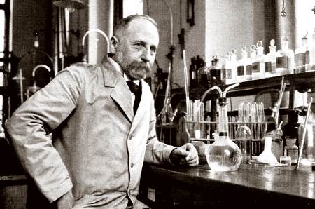 Willstatter en el laboratorio